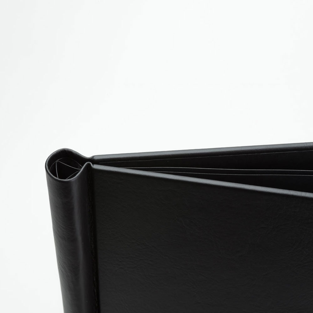 Fotospeed Spring Back Binder A5 Portrait 15mm - Leather Black